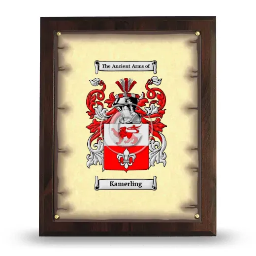 Kamerling Coat of Arms Plaque