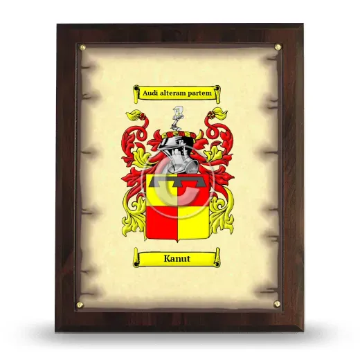 Kanut Coat of Arms Plaque