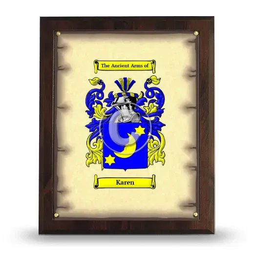 Karen Coat of Arms Plaque