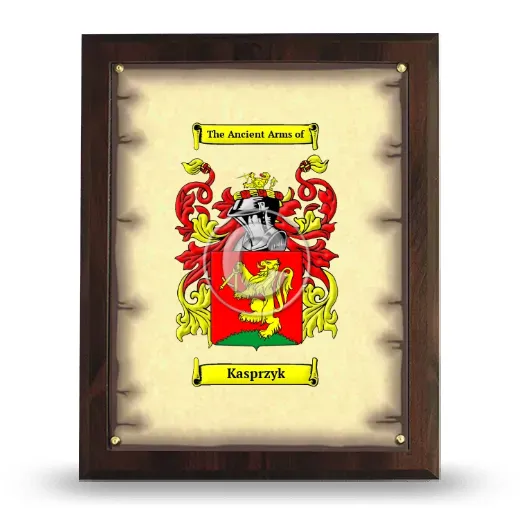 Kasprzyk Coat of Arms Plaque