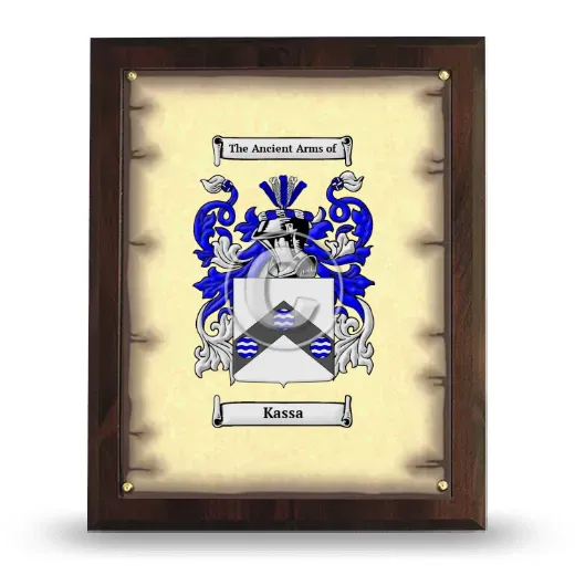 Kassa Coat of Arms Plaque