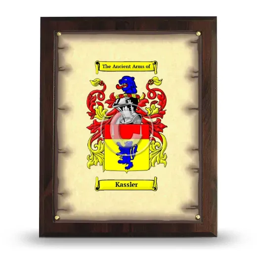 Kassler Coat of Arms Plaque