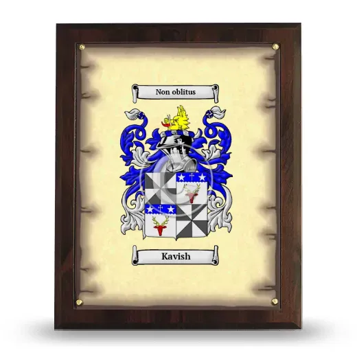 Kavish Coat of Arms Plaque