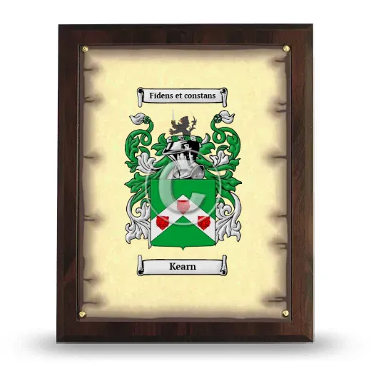 Kearn Coat of Arms Plaque
