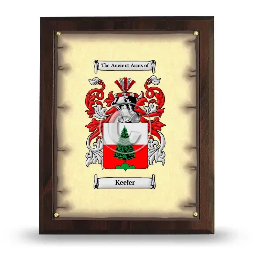 Keefer Coat of Arms Plaque