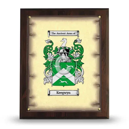 Keegwyn Coat of Arms Plaque