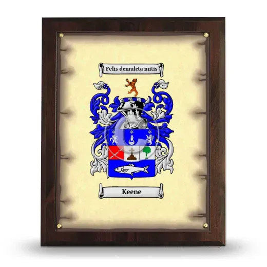 Keene Coat of Arms Plaque