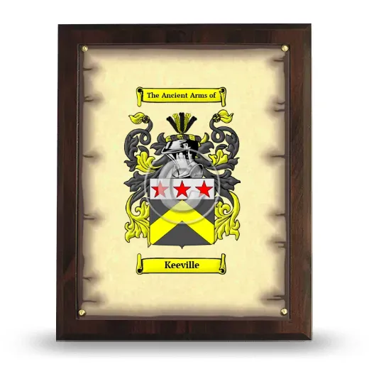 Keeville Coat of Arms Plaque