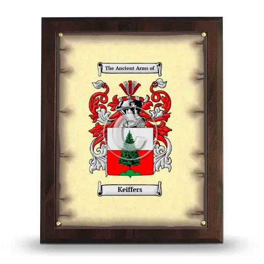 Keiffers Coat of Arms Plaque