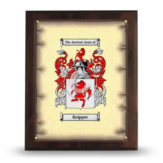 Keipper Coat of Arms Plaque