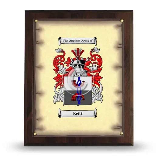 Keitt Coat of Arms Plaque