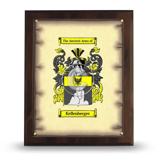Kellenberger Coat of Arms Plaque