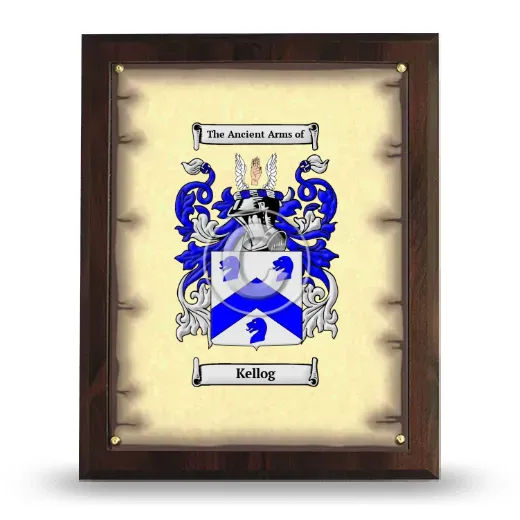 Kellog Coat of Arms Plaque