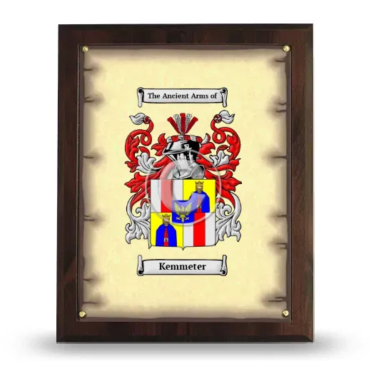 Kemmeter Coat of Arms Plaque
