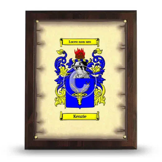 Kenzie Coat of Arms Plaque
