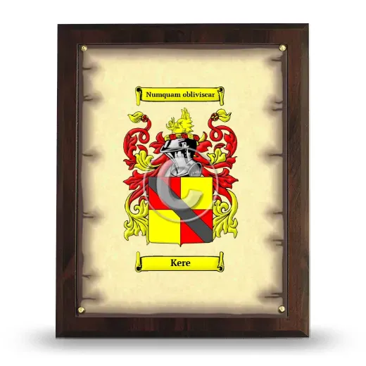 Kere Coat of Arms Plaque
