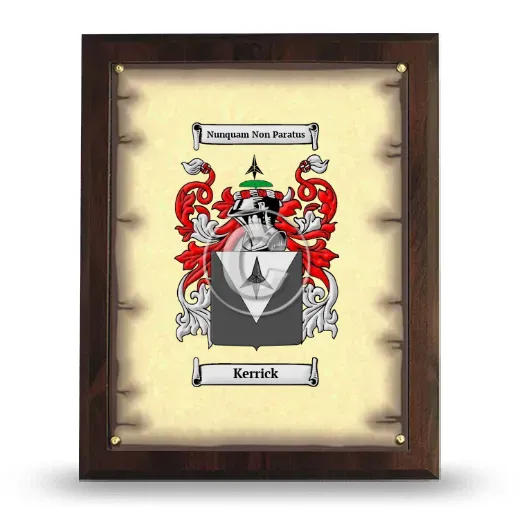 Kerrick Coat of Arms Plaque