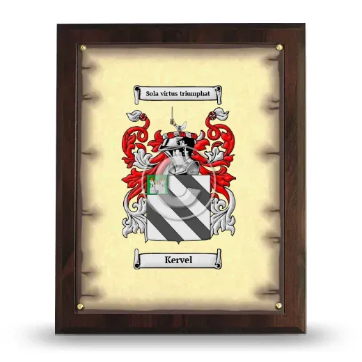 Kervel Coat of Arms Plaque