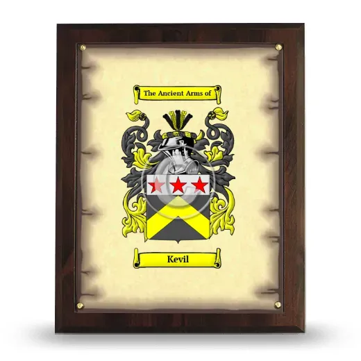 Kevil Coat of Arms Plaque