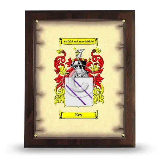 Key Coat of Arms Plaque
