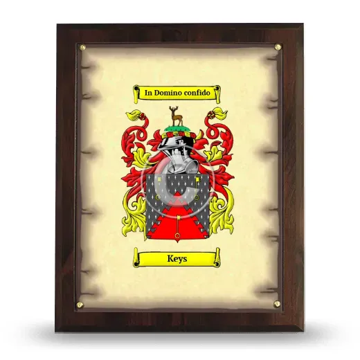 Keys Coat of Arms Plaque