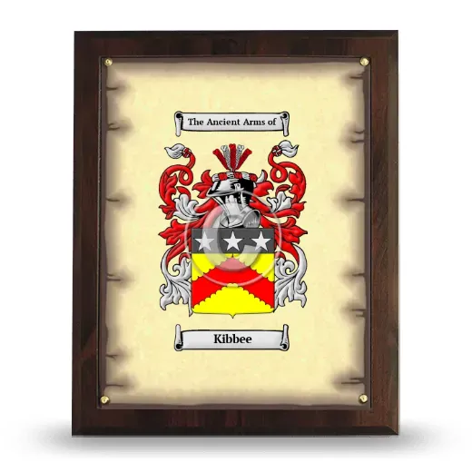 Kibbee Coat of Arms Plaque