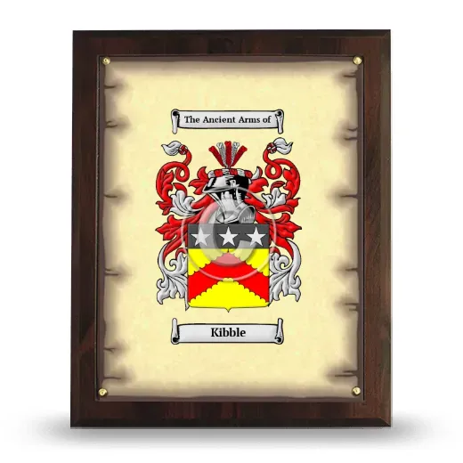 Kibble Coat of Arms Plaque