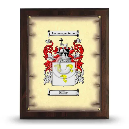 Killer Coat of Arms Plaque