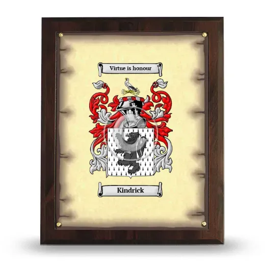 Kindrick Coat of Arms Plaque