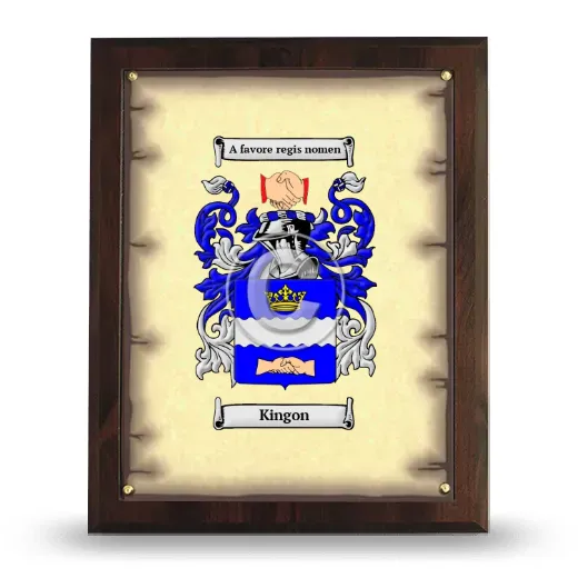 Kingon Coat of Arms Plaque