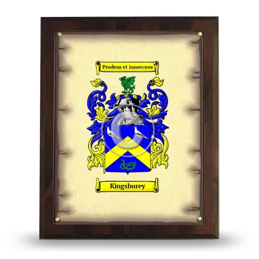 Kingsburey Coat of Arms Plaque