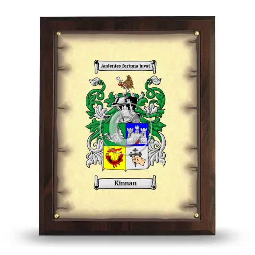 Kinnan Coat of Arms Plaque