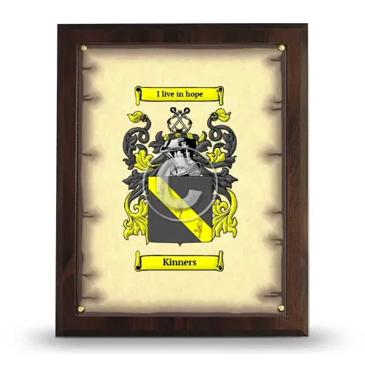 Kinners Coat of Arms Plaque