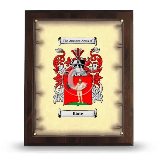 Kinte Coat of Arms Plaque