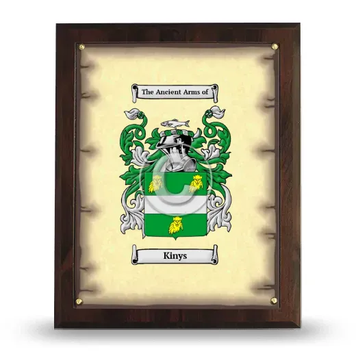Kinys Coat of Arms Plaque