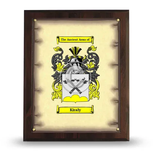 Kiraly Coat of Arms Plaque