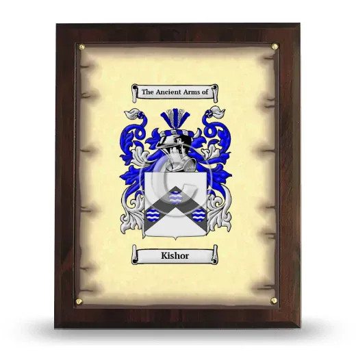 Kishor Coat of Arms Plaque