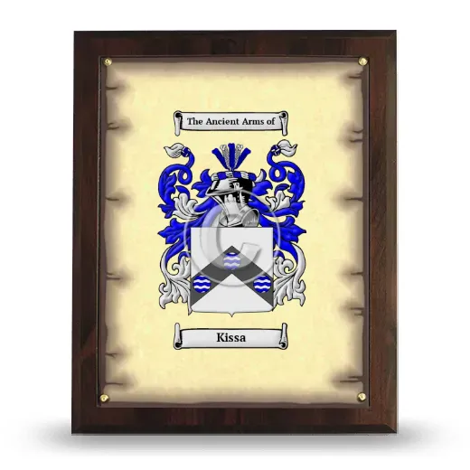 Kissa Coat of Arms Plaque