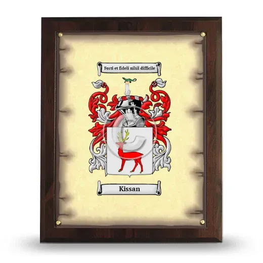 Kissan Coat of Arms Plaque