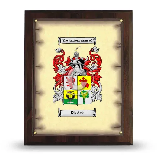 Kissick Coat of Arms Plaque