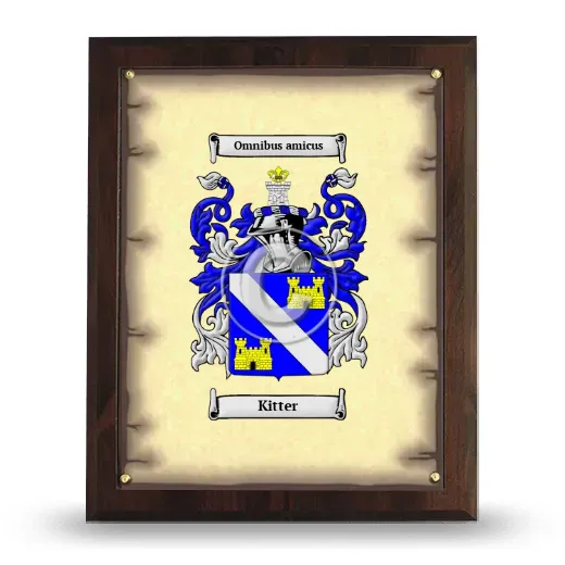 Kitter Coat of Arms Plaque