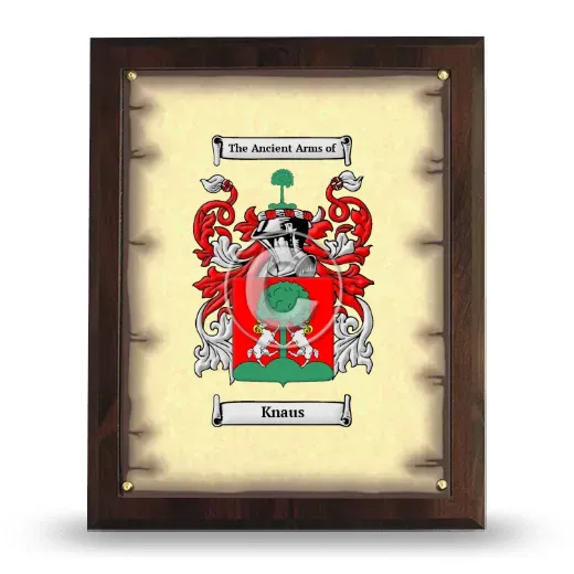 Knaus Coat of Arms Plaque