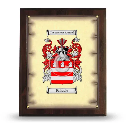 Knipple Coat of Arms Plaque