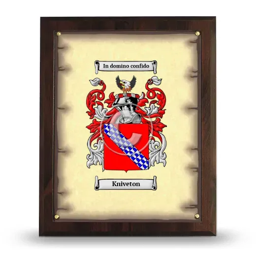 Kniveton Coat of Arms Plaque