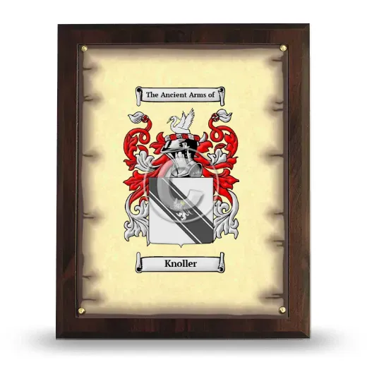 Knoller Coat of Arms Plaque