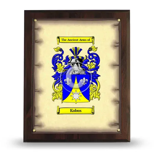 Kobus Coat of Arms Plaque