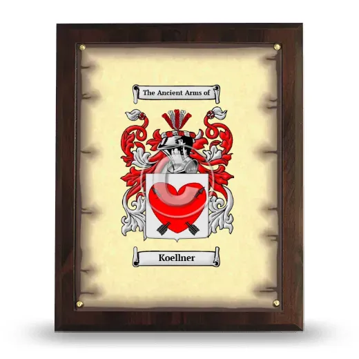 Koellner Coat of Arms Plaque