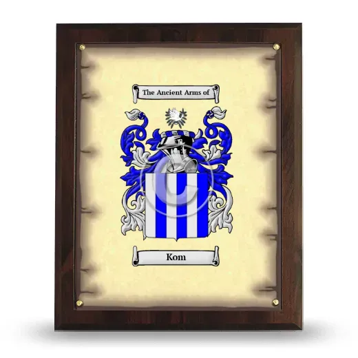 Kom Coat of Arms Plaque