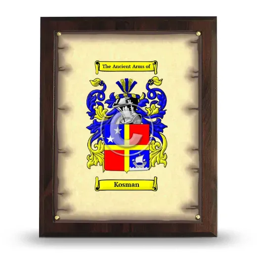 Kosman Coat of Arms Plaque