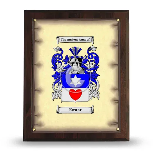 Kostar Coat of Arms Plaque